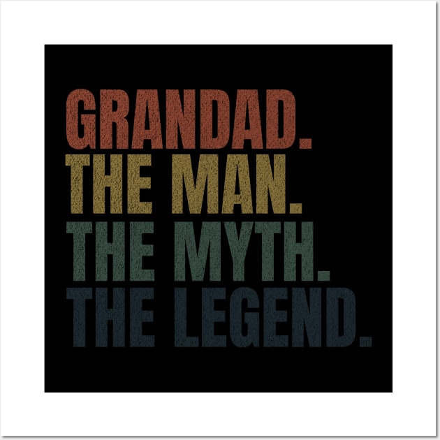 Grandad the legend Wall Art by Maison de Kitsch